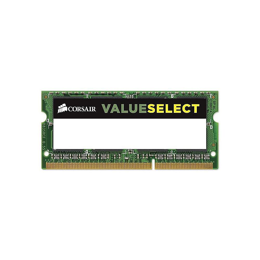 16GB (2x8GB) Corsair Value Select DDR3-1333 MHz CL 9 SODIMM Notebookspeicher