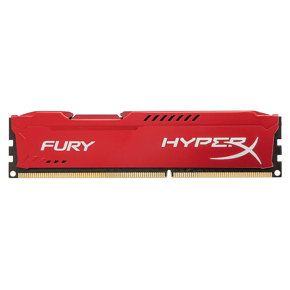 16GB (2x8GB) HyperX Fury rot DDR3-1333 CL9 RAM Kit