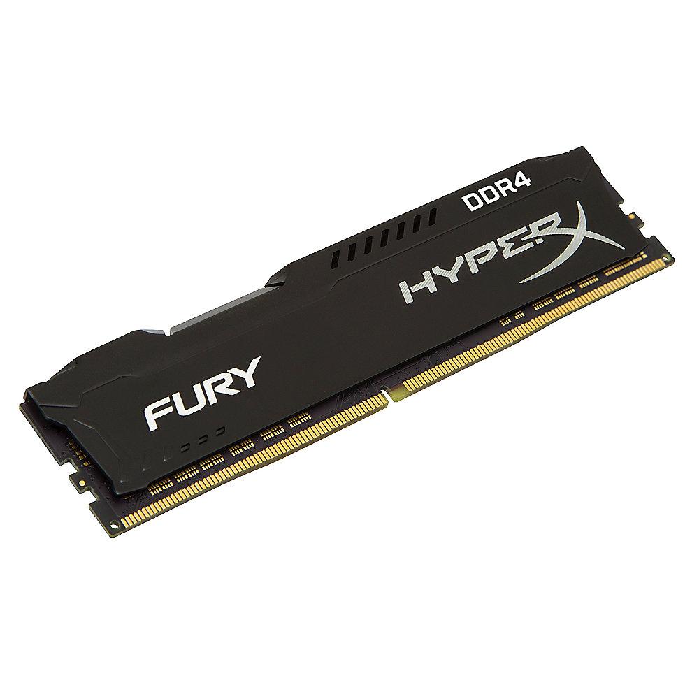 16GB (2x8GB) HyperX Fury schwarz DDR4-2400 CL15 RAM Kit, 16GB, 2x8GB, HyperX, Fury, schwarz, DDR4-2400, CL15, RAM, Kit