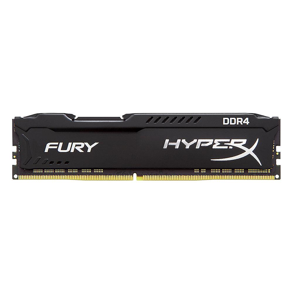 16GB (2x8GB) HyperX Fury schwarz DDR4-2400 CL15 RAM Kit, 16GB, 2x8GB, HyperX, Fury, schwarz, DDR4-2400, CL15, RAM, Kit