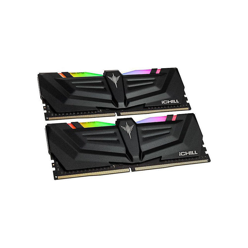 16GB (2x8GB) INNO3D iCHILL RGB Aura DDR4-3600 CL17 Arbeitsspeicher RAM Kit, 16GB, 2x8GB, INNO3D, iCHILL, RGB, Aura, DDR4-3600, CL17, Arbeitsspeicher, RAM, Kit