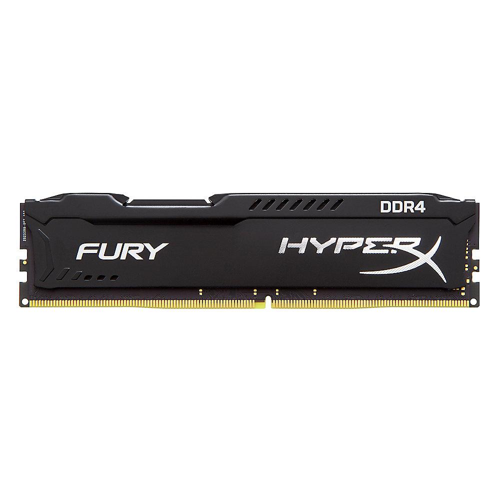 16GB (4x4GB) HyperX Fury schwarz DDR4-2400 CL15 RAM Kit, 16GB, 4x4GB, HyperX, Fury, schwarz, DDR4-2400, CL15, RAM, Kit