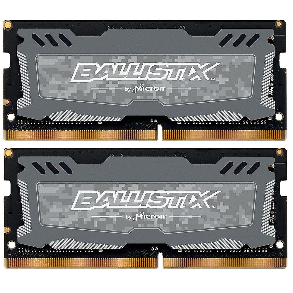 32GB (2x16GB) Ballistix Sport LT DDR4-2666 CL16 SO-DIMM RAM Speicher Kit, 32GB, 2x16GB, Ballistix, Sport, LT, DDR4-2666, CL16, SO-DIMM, RAM, Speicher, Kit