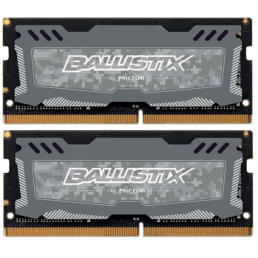 32GB (2x16GB) Ballistix Sport LT DDR4-2666 CL16 SO-DIMM RAM Speicher Kit