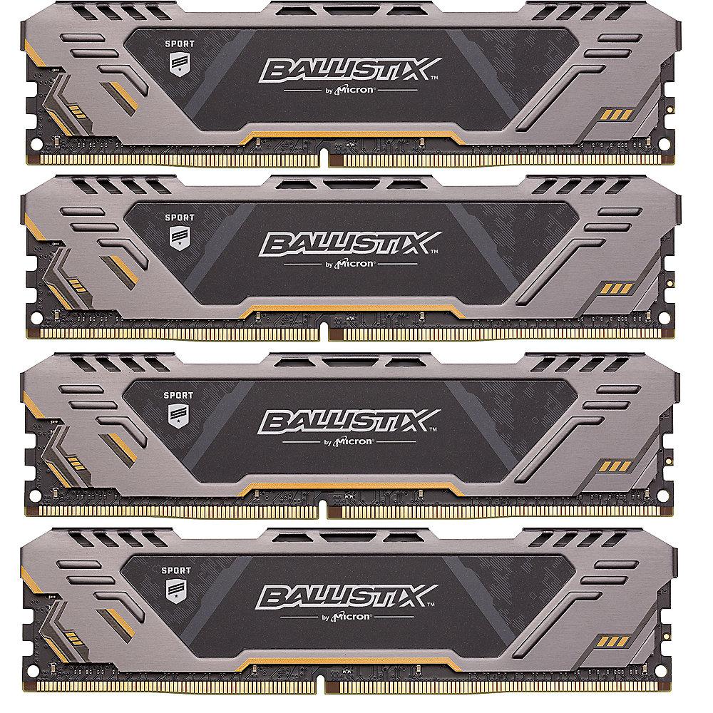 32GB (4x8GB) Ballistix Sport AT DDR4-3000 CL17 (17-19-19) RAM Speicher Kit, 32GB, 4x8GB, Ballistix, Sport, AT, DDR4-3000, CL17, 17-19-19, RAM, Speicher, Kit