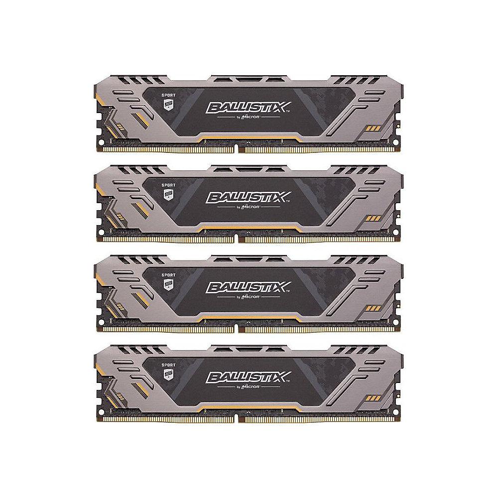 32GB (4x8GB) Ballistix Sport AT DDR4-3200 CL16 (16-18-18) RAM Kit, 32GB, 4x8GB, Ballistix, Sport, AT, DDR4-3200, CL16, 16-18-18, RAM, Kit