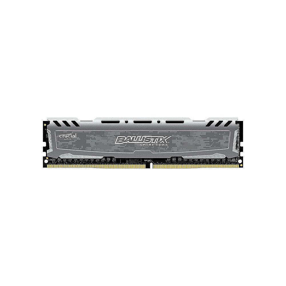 32GB (4x8GB) Ballistix Sport LT Grau DDR4-3200 CL16 (16-18-18) RAM Kit, 32GB, 4x8GB, Ballistix, Sport, LT, Grau, DDR4-3200, CL16, 16-18-18, RAM, Kit