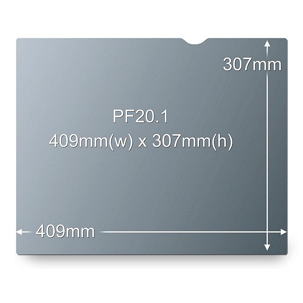 3M PF201C3B Blickschutzfilter Black für 20,1 Zoll (51cm) 4:3 98044054116