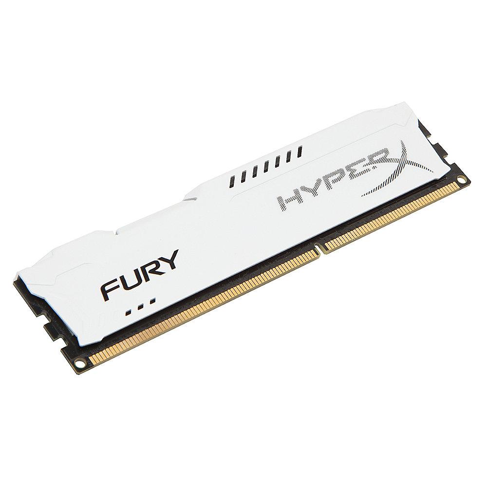 4GB HyperX Fury weiß DDR3-1600 CL10 RAM