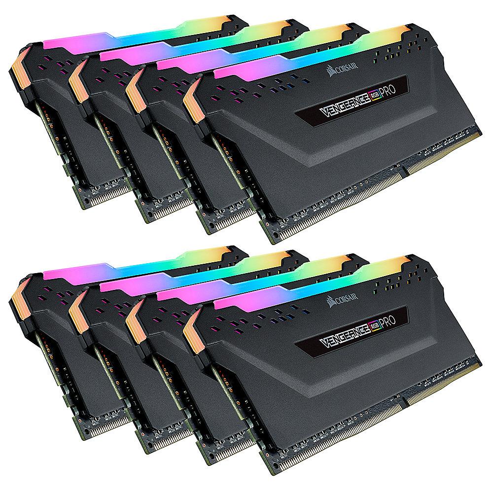 64GB (8x8GB) Corsair Vengeance RGB PRO DDR4-2933 RAM CL16 (16-18-18-36) Kit