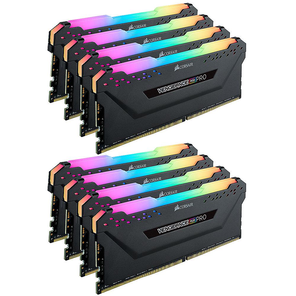 64GB (8x8GB) Corsair Vengeance RGB PRO DDR4-2933 RAM CL16 (16-18-18-36) Kit