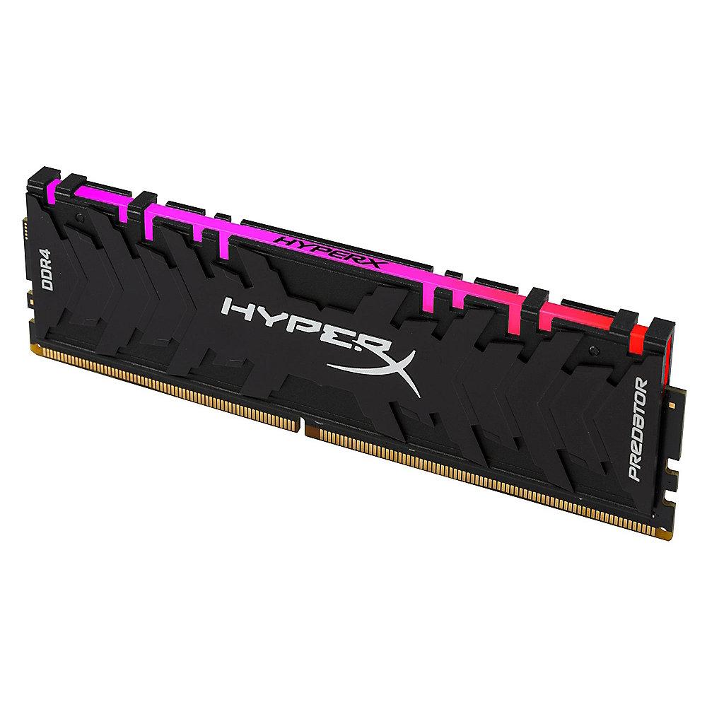 8GB (1x8GB) HyperX Predator RGB DDR4-3200 CL16 RAM Arbeitsspeicher, 8GB, 1x8GB, HyperX, Predator, RGB, DDR4-3200, CL16, RAM, Arbeitsspeicher