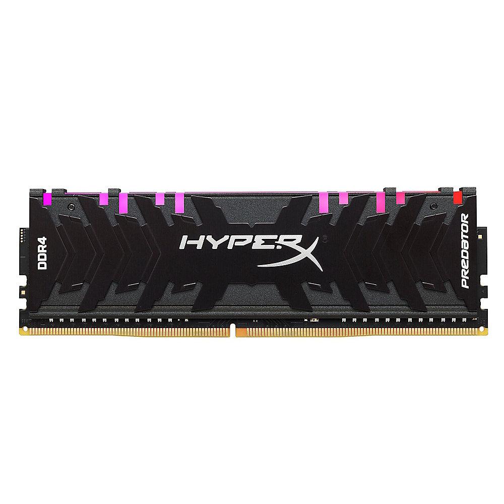 8GB (1x8GB) HyperX Predator RGB DDR4-3200 CL16 RAM Arbeitsspeicher, 8GB, 1x8GB, HyperX, Predator, RGB, DDR4-3200, CL16, RAM, Arbeitsspeicher