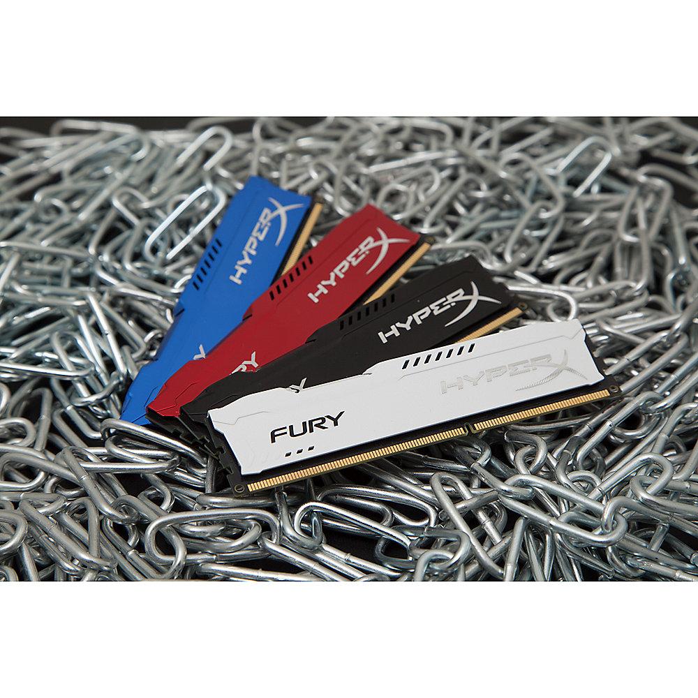 8GB (2x4GB) HyperX Fury rot DDR3-1600 CL10 RAM Kit