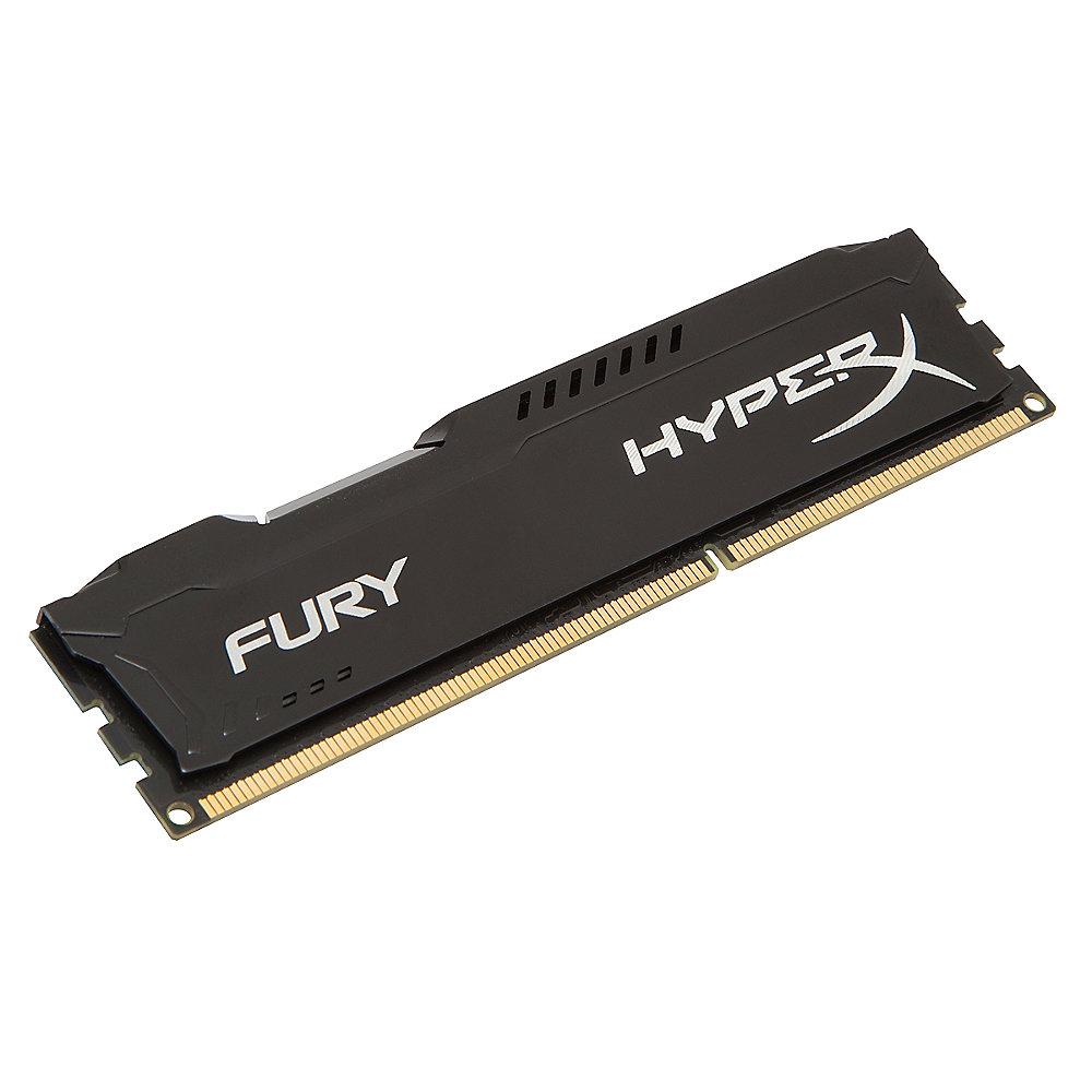 8GB HyperX Fury schwarz DDR3-1600 CL10 RAM, 8GB, HyperX, Fury, schwarz, DDR3-1600, CL10, RAM