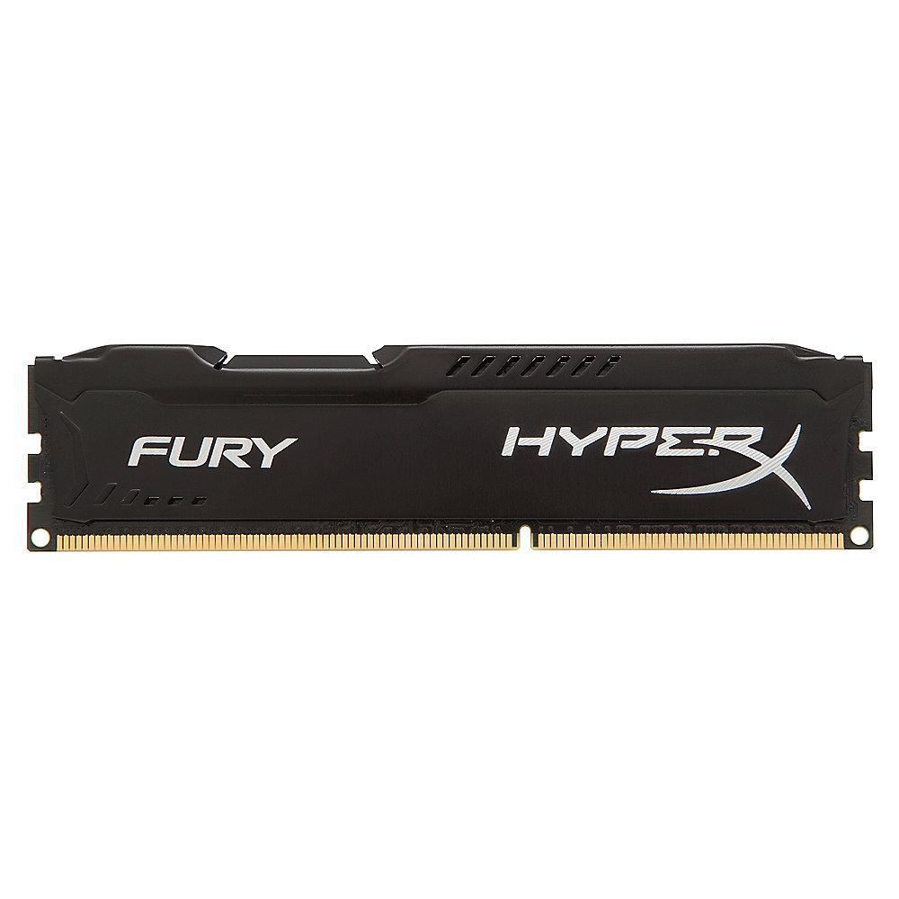 8GB HyperX Fury schwarz DDR3-1600 CL10 RAM, 8GB, HyperX, Fury, schwarz, DDR3-1600, CL10, RAM