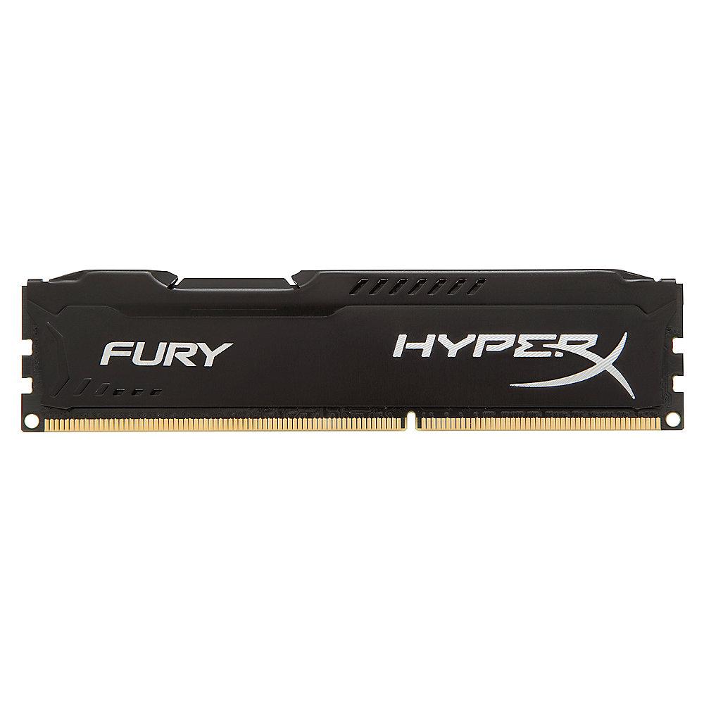 8GB HyperX Fury schwarz DDR3-1600 CL10 RAM