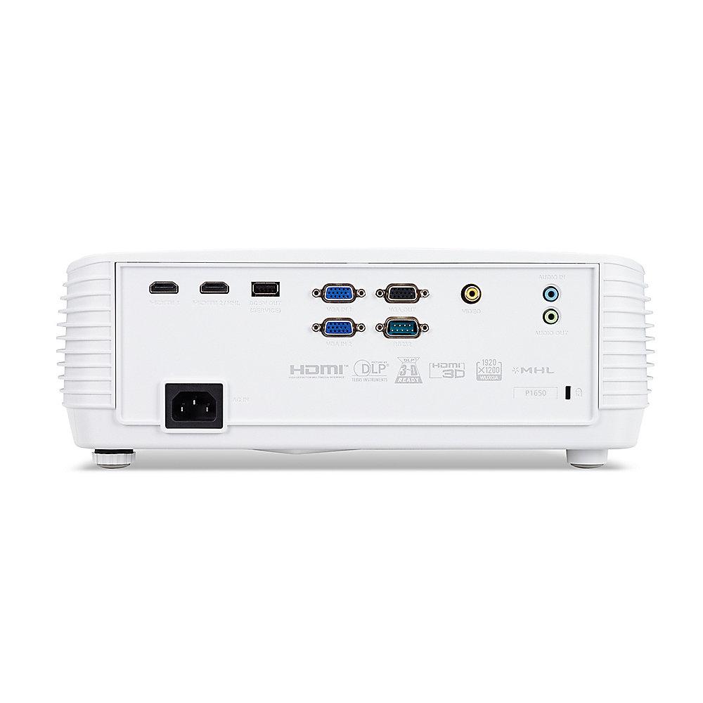 ACER P1650 DLP WUXGA 16:10 Beamer 3500 Lumen 3D-Ready HDMI/VGA/RCA/USB/RS232 LS, ACER, P1650, DLP, WUXGA, 16:10, Beamer, 3500, Lumen, 3D-Ready, HDMI/VGA/RCA/USB/RS232, LS