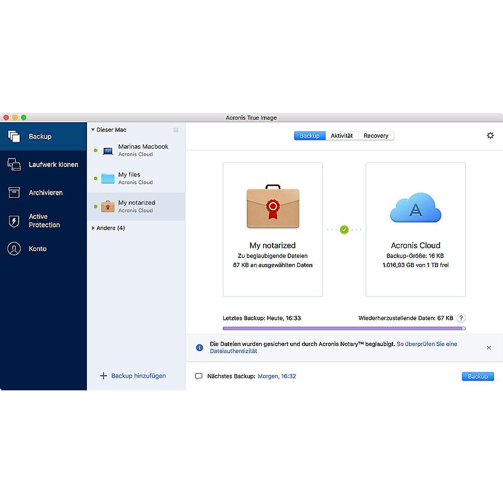 Acronis True Image 2019 1 PC MiniBox