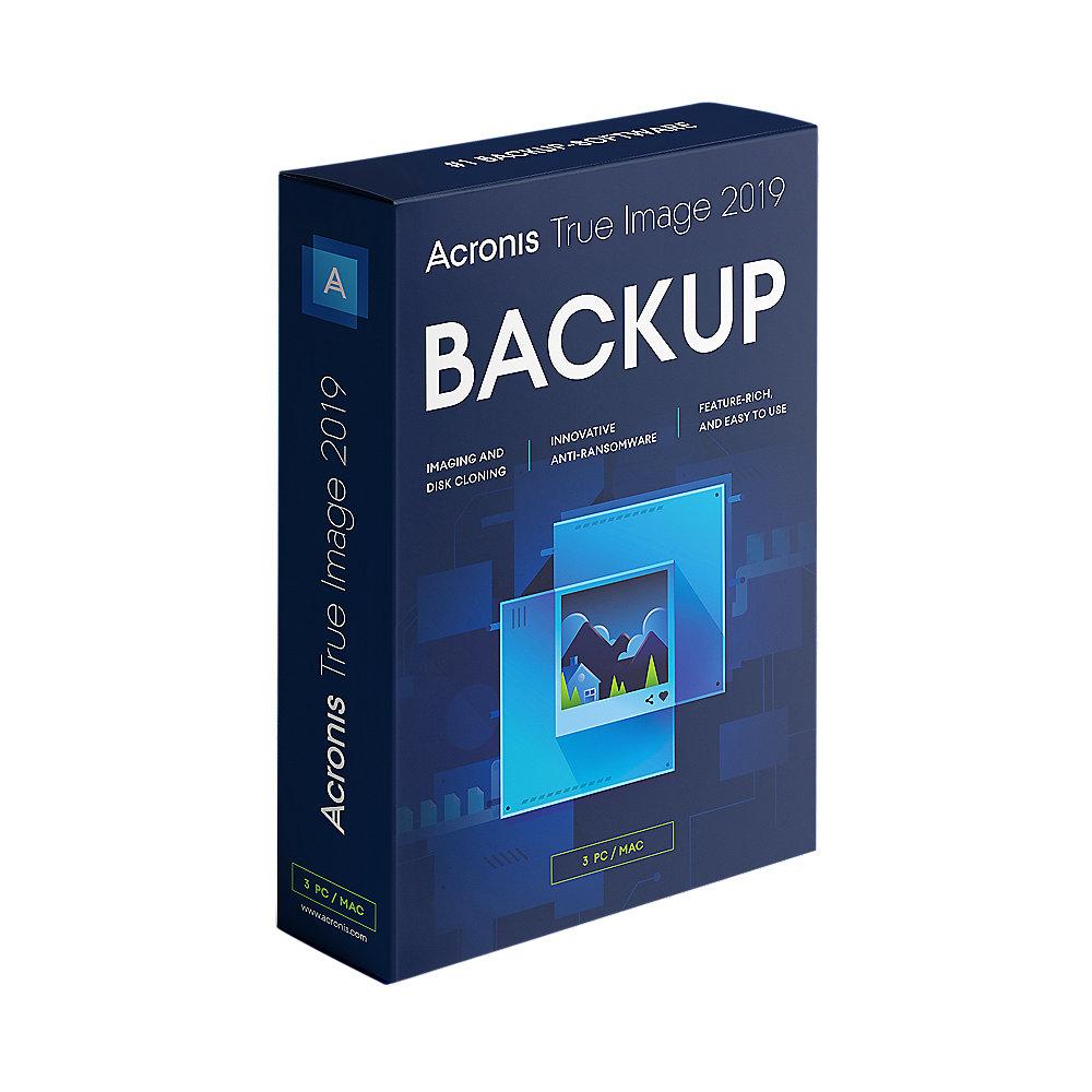 Acronis True Image 2019 3 PC MiniBox UK