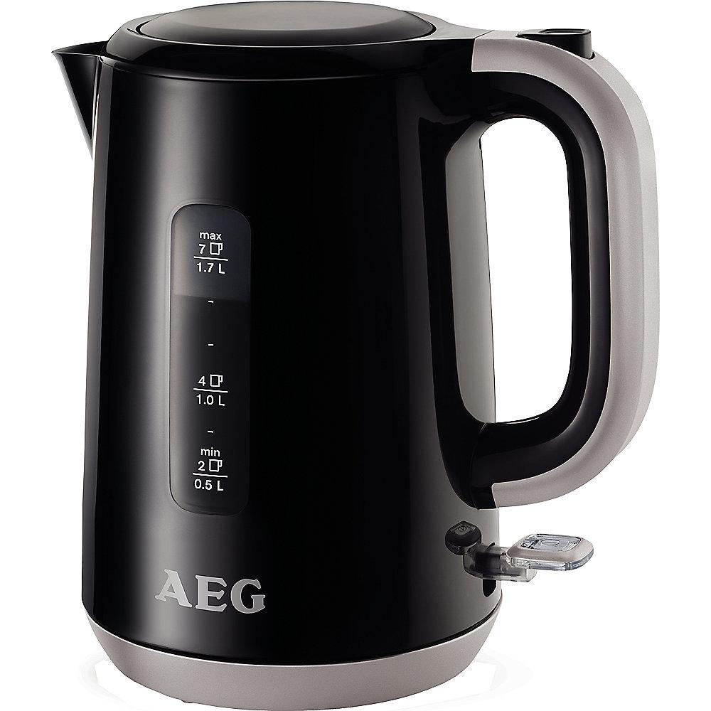 AEG EWA3300 Wasserkocher 1,7l Schwarz/Silber, AEG, EWA3300, Wasserkocher, 1,7l, Schwarz/Silber