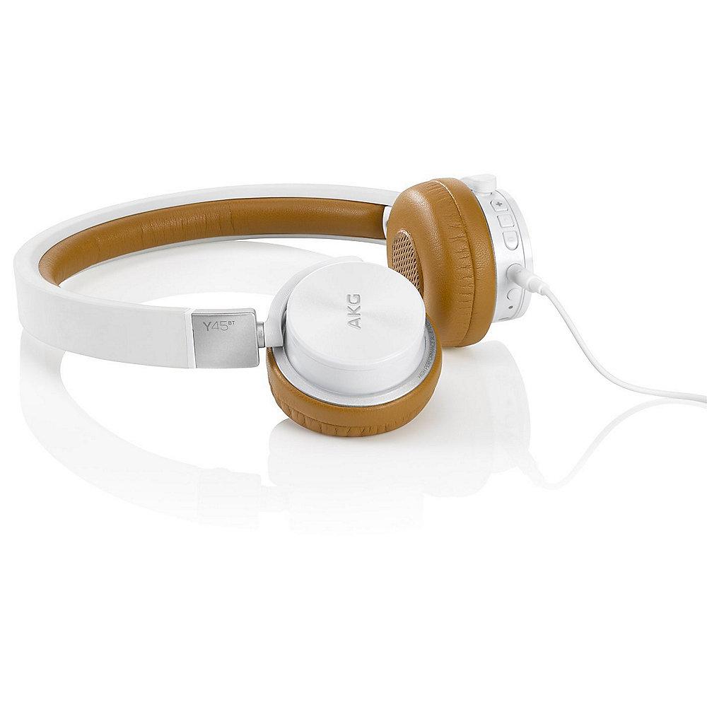 AKG Y 45BT White On Ear Kopfhörer mit Bluetooth - Headsetfunkt. - NFC - Weiß