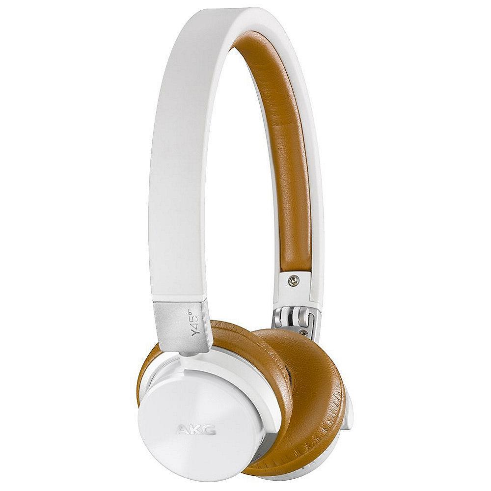 AKG Y 45BT White On Ear Kopfhörer mit Bluetooth - Headsetfunkt. - NFC - Weiß, AKG, Y, 45BT, White, On, Ear, Kopfhörer, Bluetooth, Headsetfunkt., NFC, Weiß