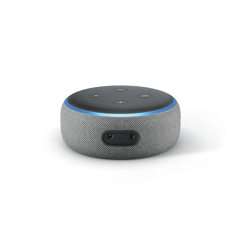 Amazon Echo Dot (3. Generation) - Doppelpack - Hellgrau Stoff