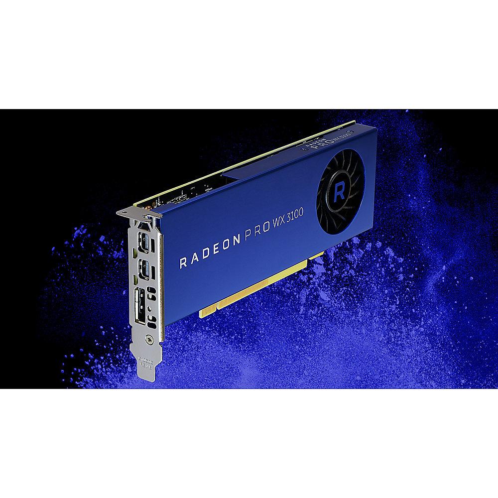 AMD Radeon Pro WX3100 4GB GDDR5 PCIe Workstation Grafikkarte 2x Mini DP/1x DP