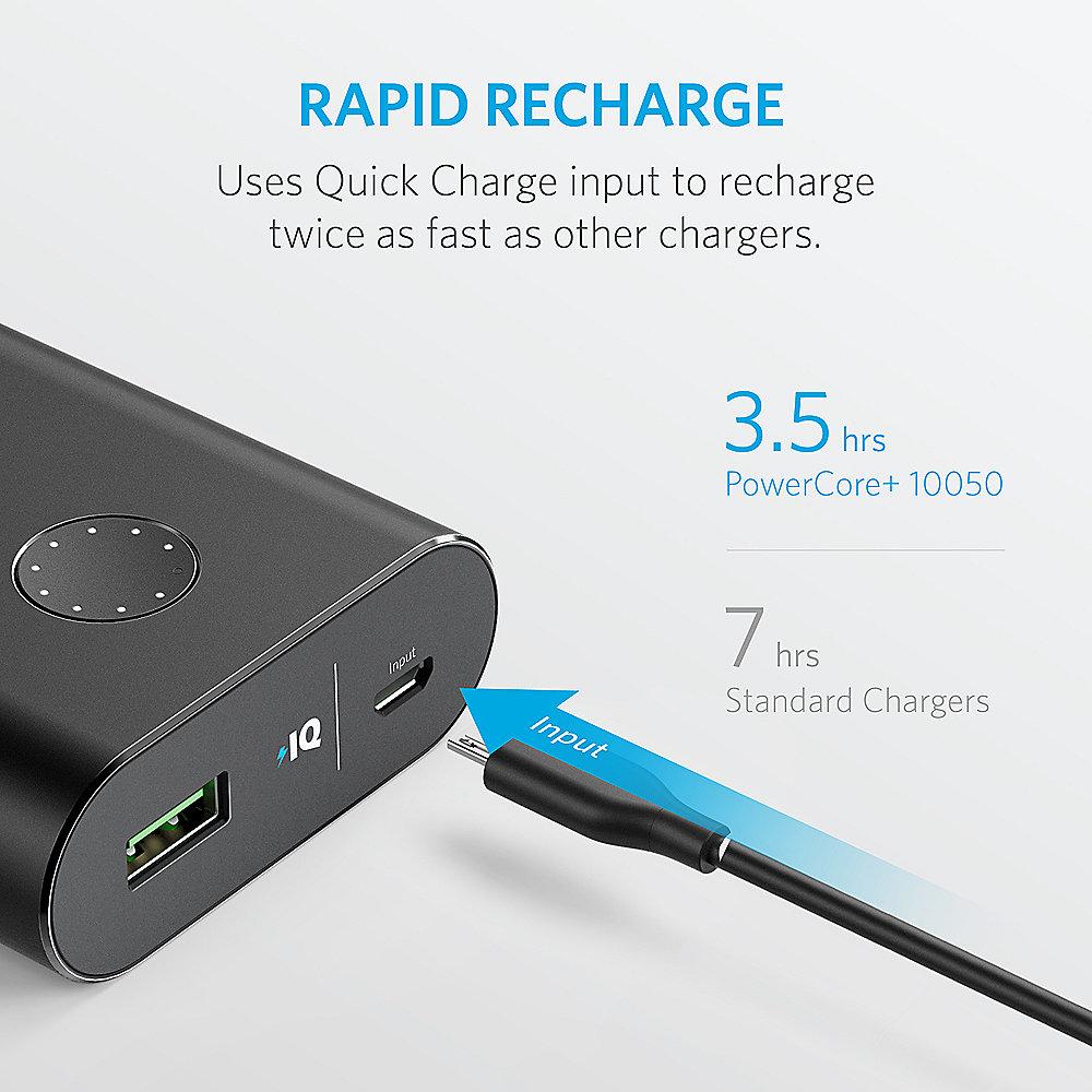 Anker AK-A1311011 PowerCore  10050 mAh Powerbank Quick Charge 3.0 schwarz, Anker, AK-A1311011, PowerCore, 10050, mAh, Powerbank, Quick, Charge, 3.0, schwarz