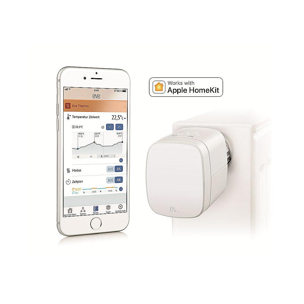 Apple HomeKit Sparpaket Eve Thermo (2017) 5er-Pack Heizkörperthermostat