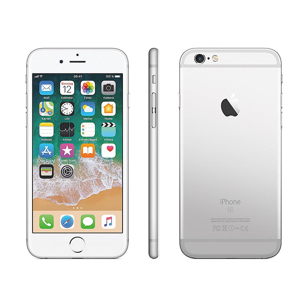 Apple iPhone 6s 128 GB Silber MKQU2ZD/A, Apple, iPhone, 6s, 128, GB, Silber, MKQU2ZD/A