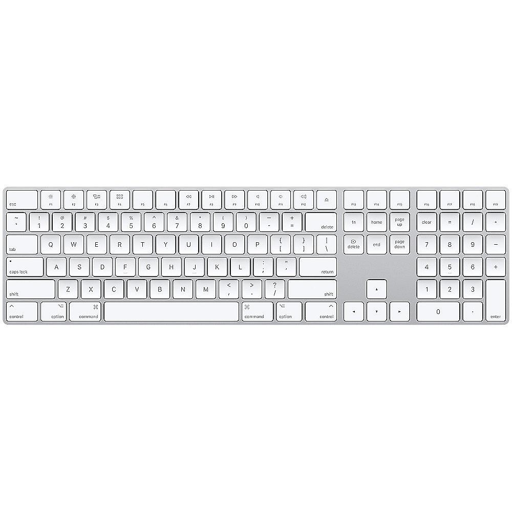 Apple Magic Keyboard mit Ziffernblock Silber (US-Layout), Apple, Magic, Keyboard, Ziffernblock, Silber, US-Layout,