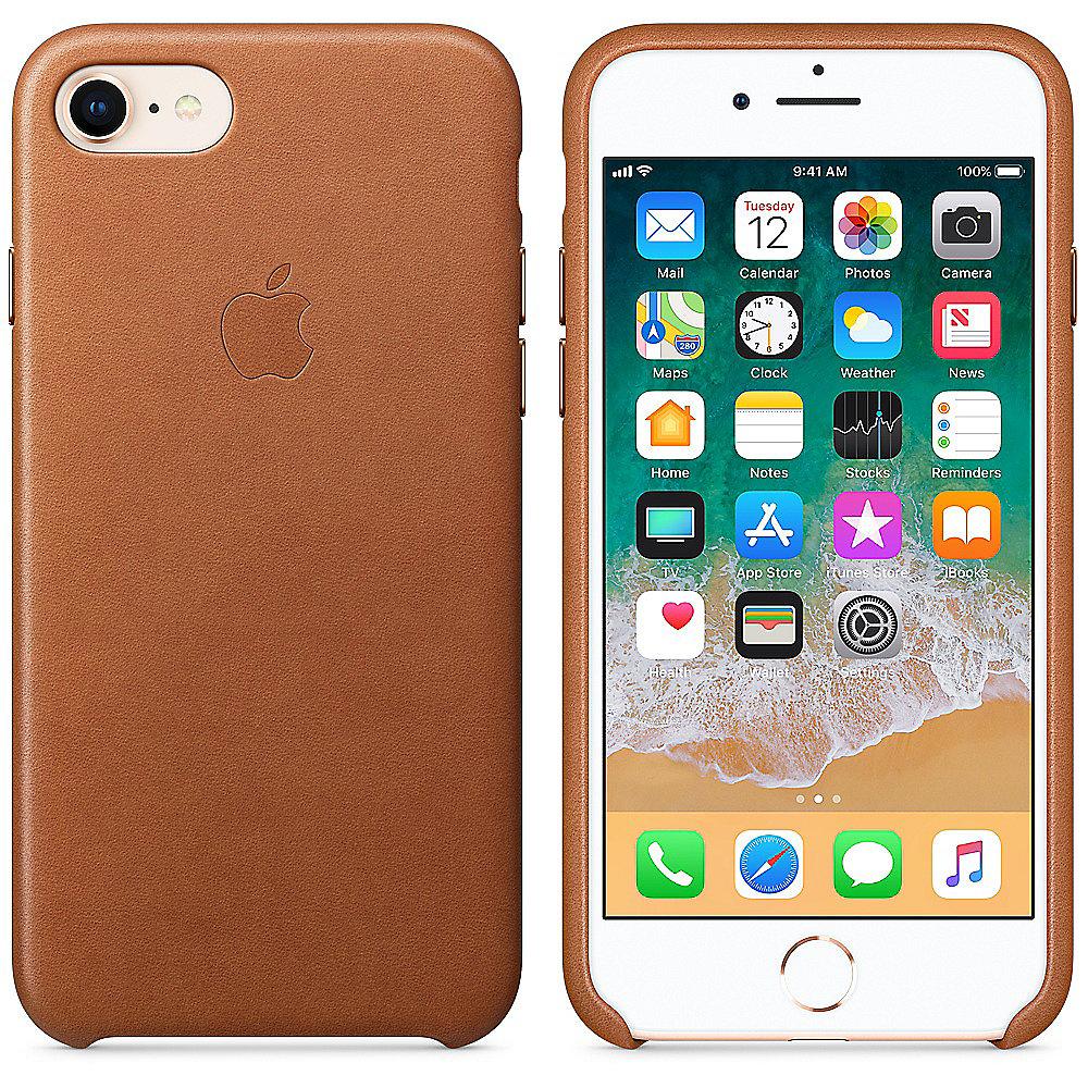 Apple Original iPhone 8 / 7 Leder Case-Sattelbraun