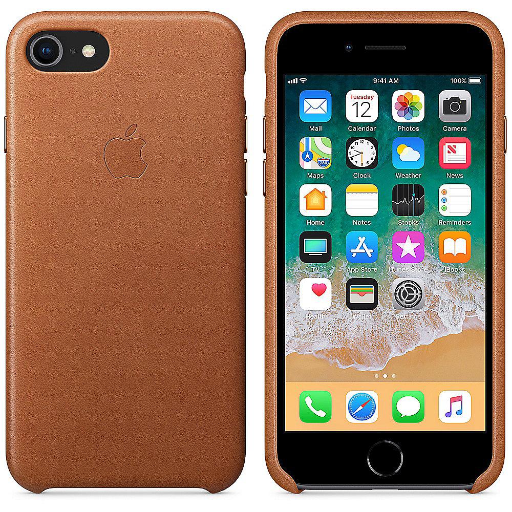 Apple Original iPhone 8 / 7 Leder Case-Sattelbraun