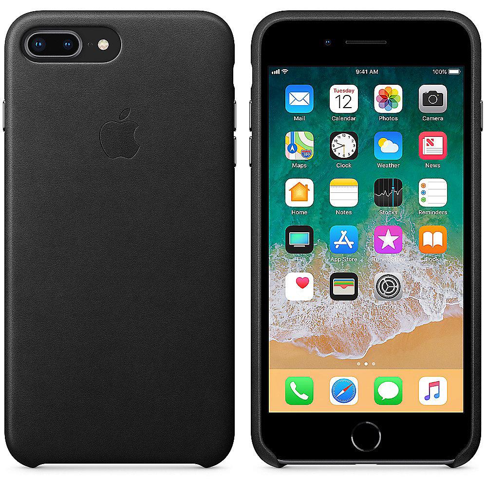 Apple Original iPhone 8 / 7 Plus Leder Case-Schwarz