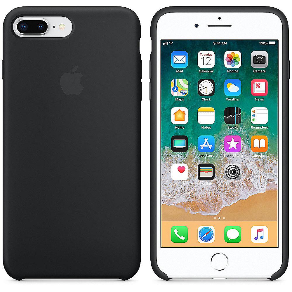 Apple Original iPhone 8 / 7 Plus Silikon Case-Schwarz
