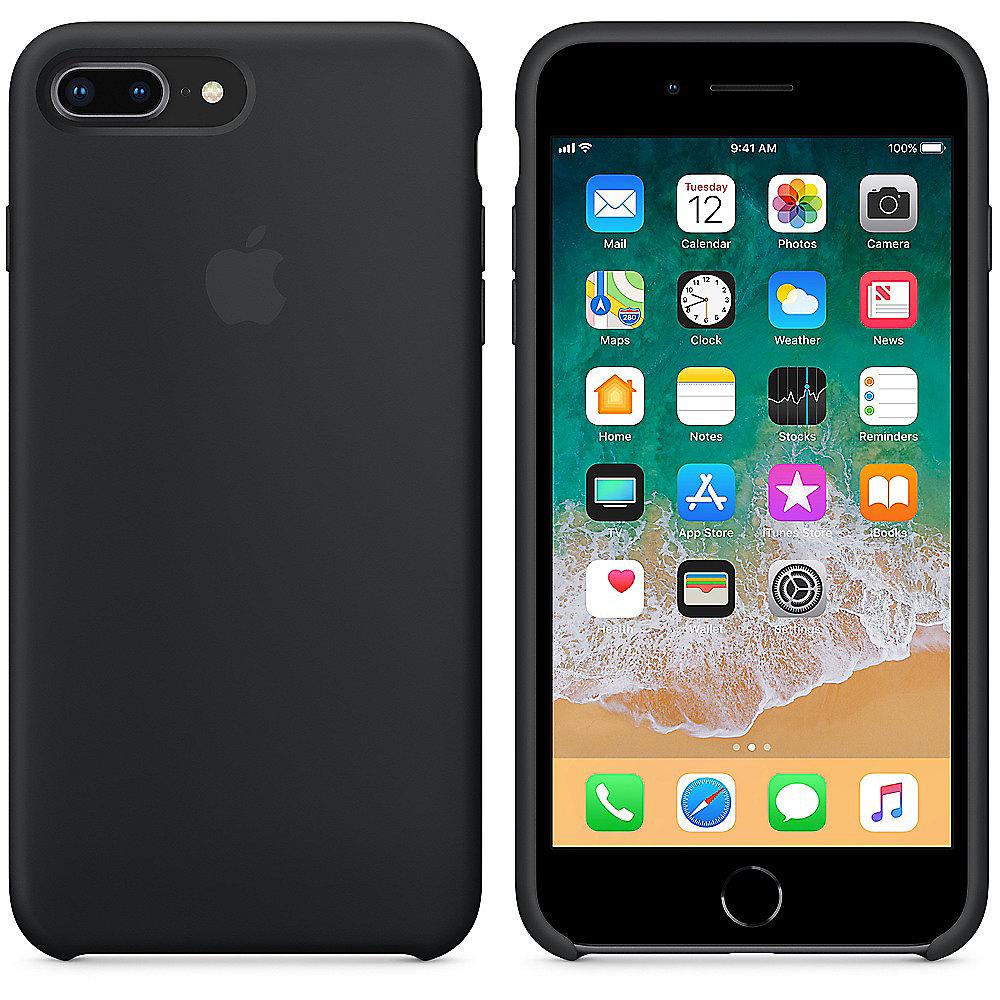 Apple Original iPhone 8 / 7 Plus Silikon Case-Schwarz