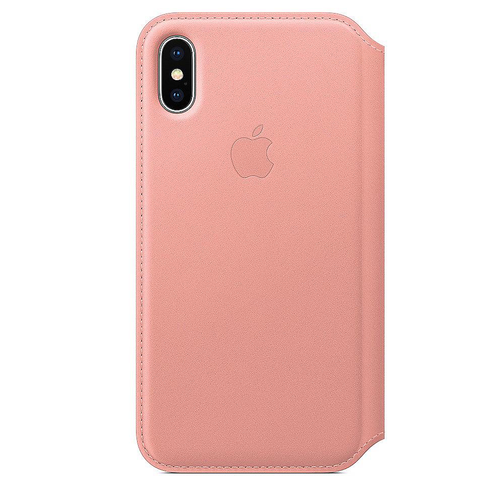 Apple Original iPhone X Leder Folio Case-Zartrosa, Apple, Original, iPhone, X, Leder, Folio, Case-Zartrosa