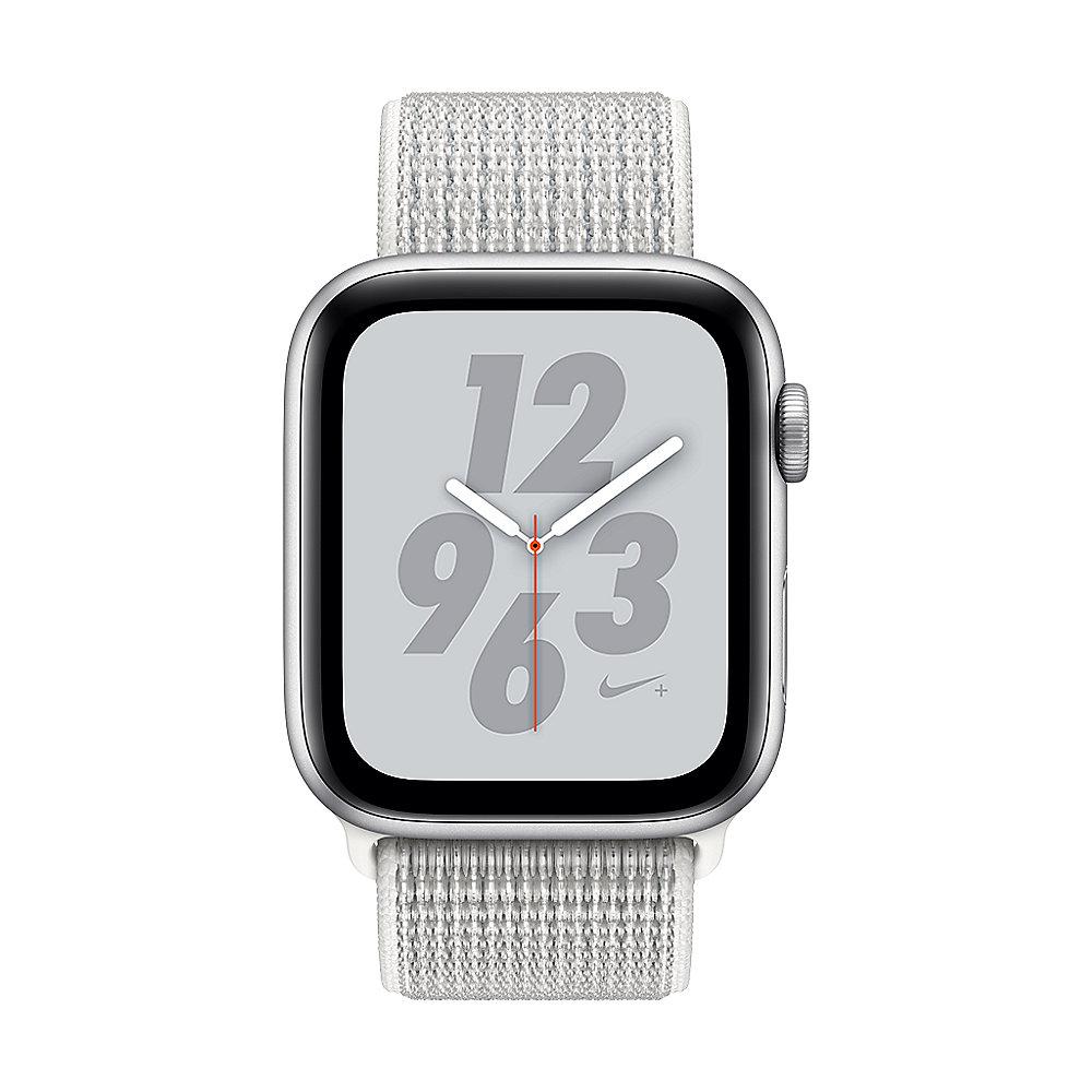 Apple Watch Nike  LTE 44mm Aluminiumgehäuse Silber Sport Loop Summit White