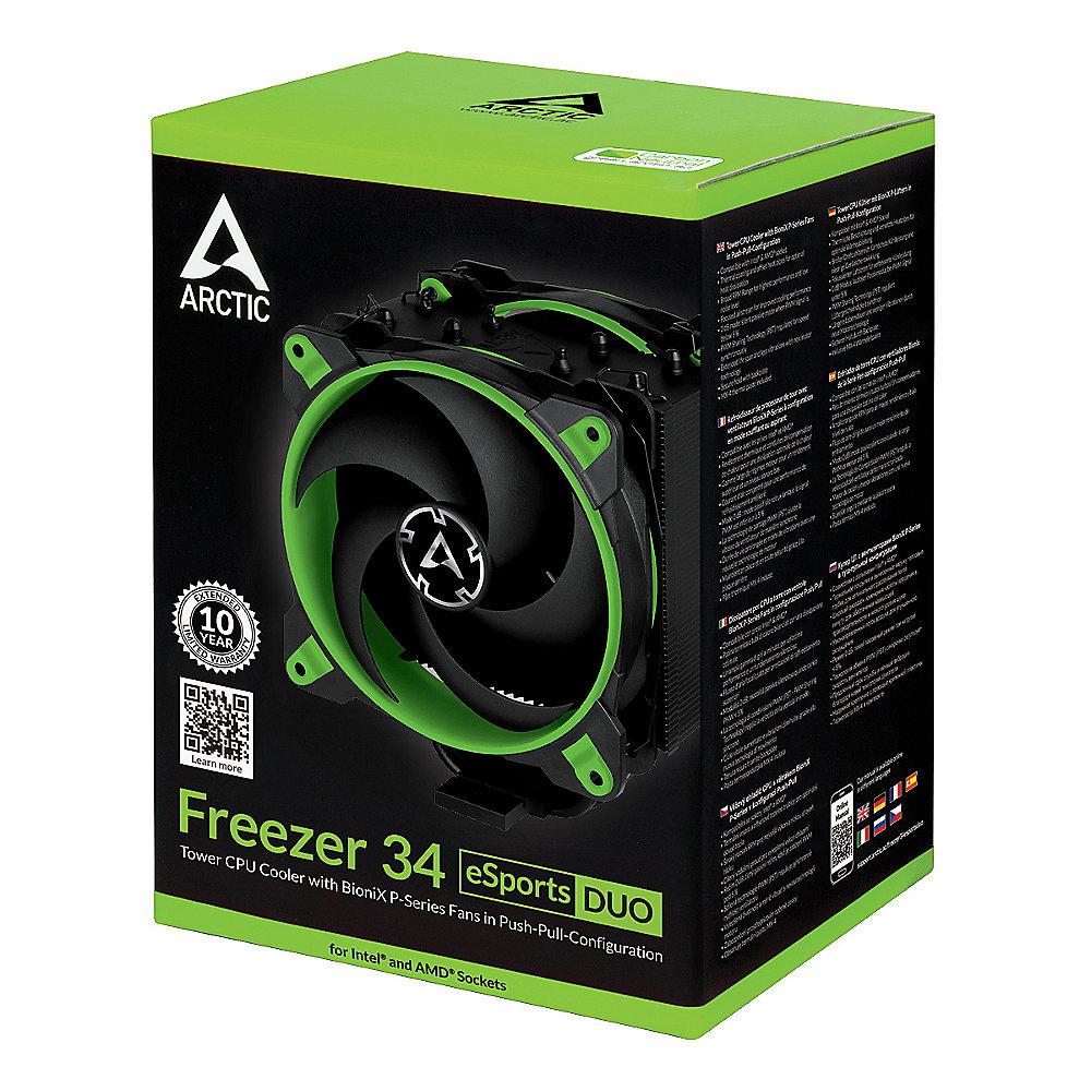 Arctic Freezer 34 eSports DUO Grün CPU Kühler für AMD und Intel CPUs