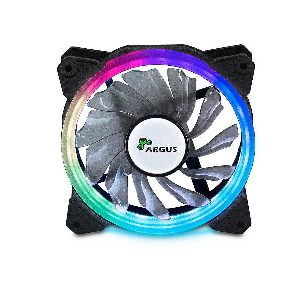 Argus RGB-Fan Set RS03 mit Fernbedienung, 3x 120 mm Lüfter, RGB Leiste