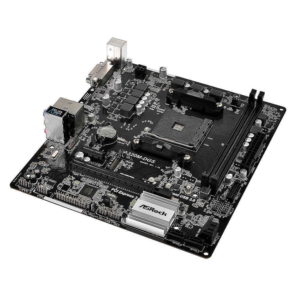 ASRock A320M-DGS AM4 DVI/M.2/SATAIII/USB3.0 mATX Mainboard