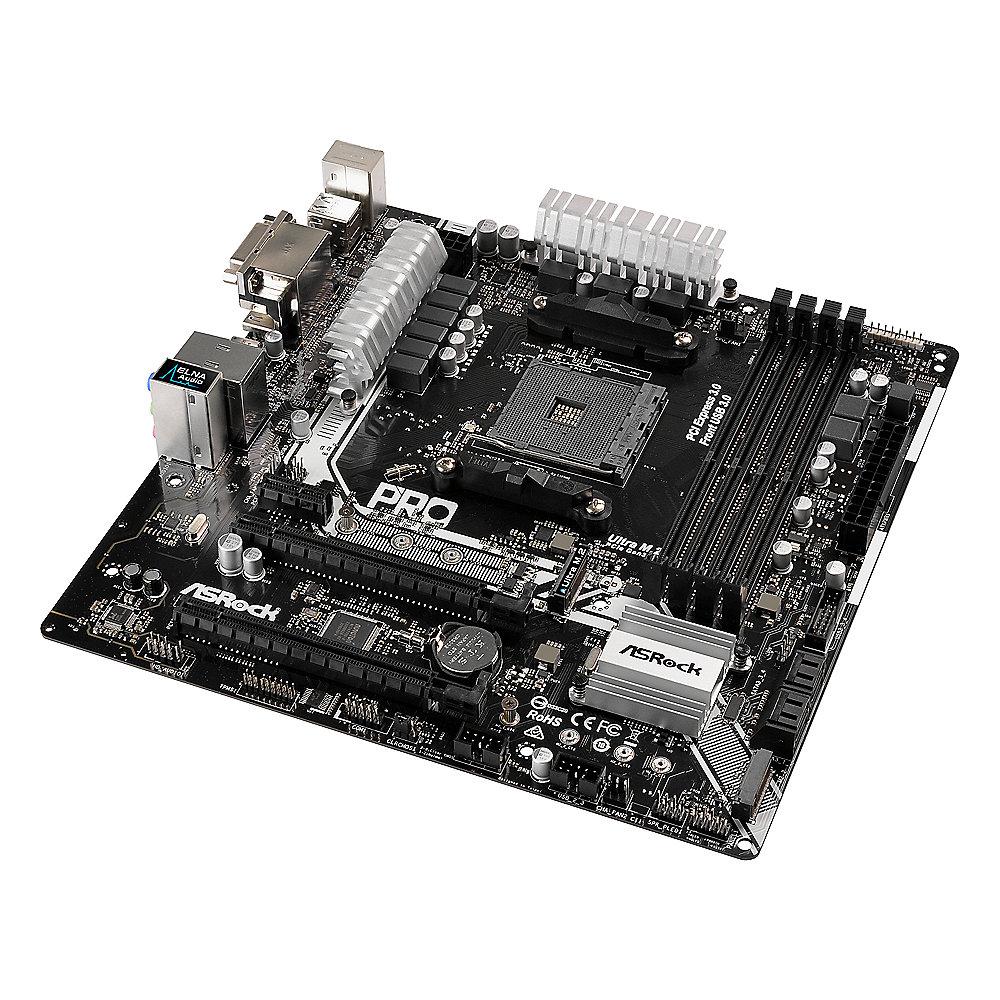 ASRock AB350M Pro4 AM4 mATX Mainboard VGA/DVI/HDMI/M.2/SATAIII/USB3.0, ASRock, AB350M, Pro4, AM4, mATX, Mainboard, VGA/DVI/HDMI/M.2/SATAIII/USB3.0