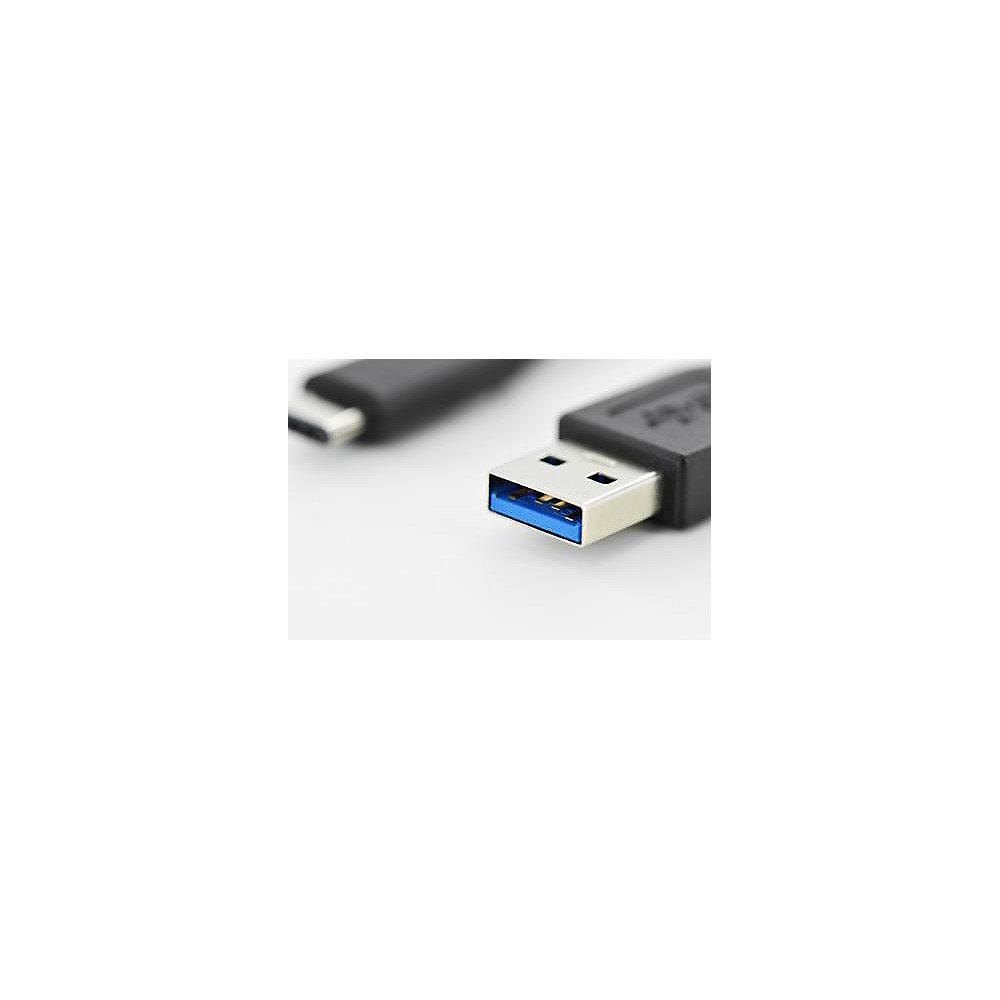 Assmann USB 3.0 Kabel 1m Typ-C zu Typ-A St./St. schwarz