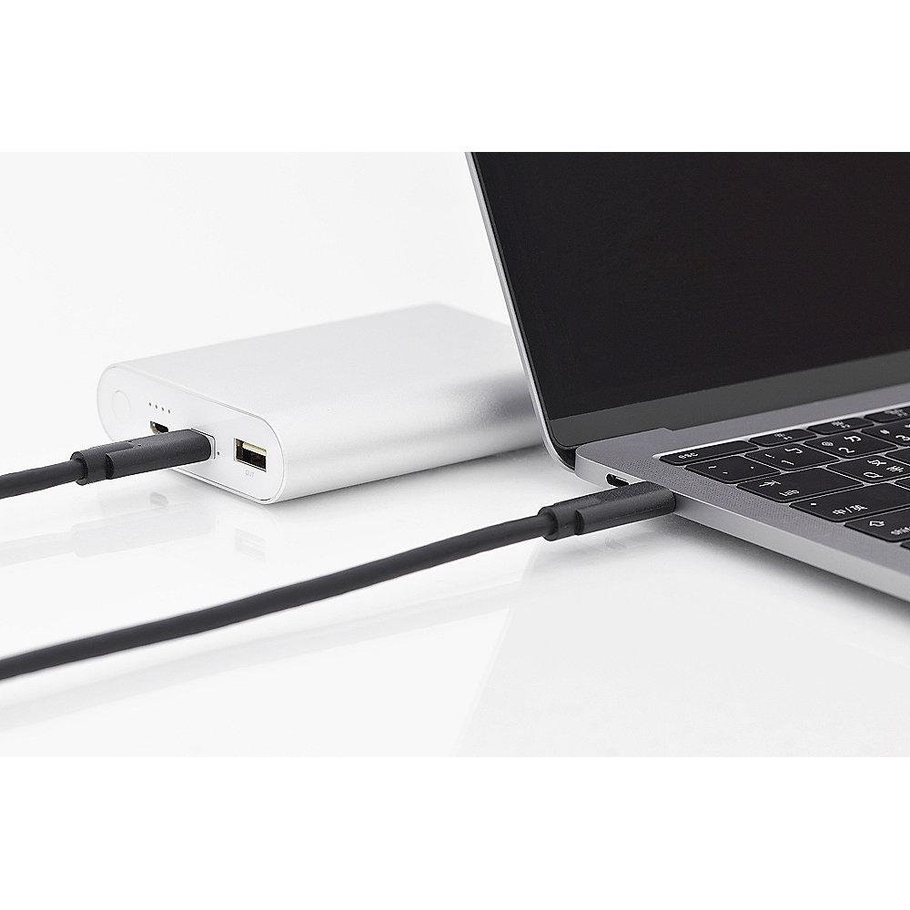 Assmann USB 3.1 Kabel 1m Typ-C Gen2 St./St. schwarz