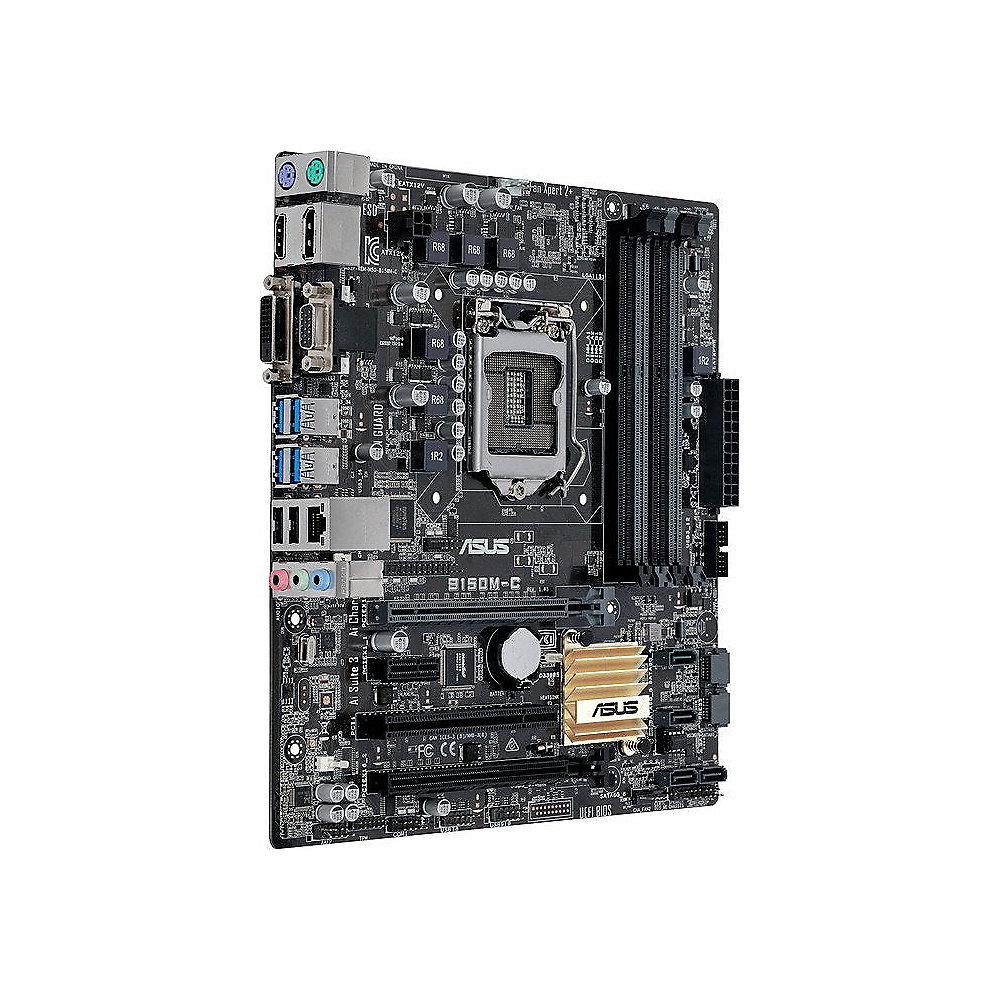 ASUS B150M-C GL/USB3.1/SATA600/HDMI/VGA/DVI/DP B150 mATX Mainboard Sockel 1151