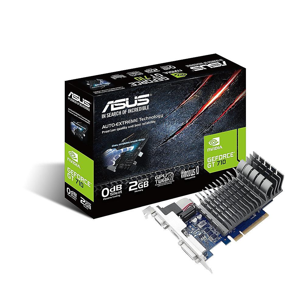 Asus GeForce GT 710 2-SL LP Silent 2GB PCIe DVI/HDMI/VGA passiv low profile, Asus, GeForce, GT, 710, 2-SL, LP, Silent, 2GB, PCIe, DVI/HDMI/VGA, passiv, low, profile