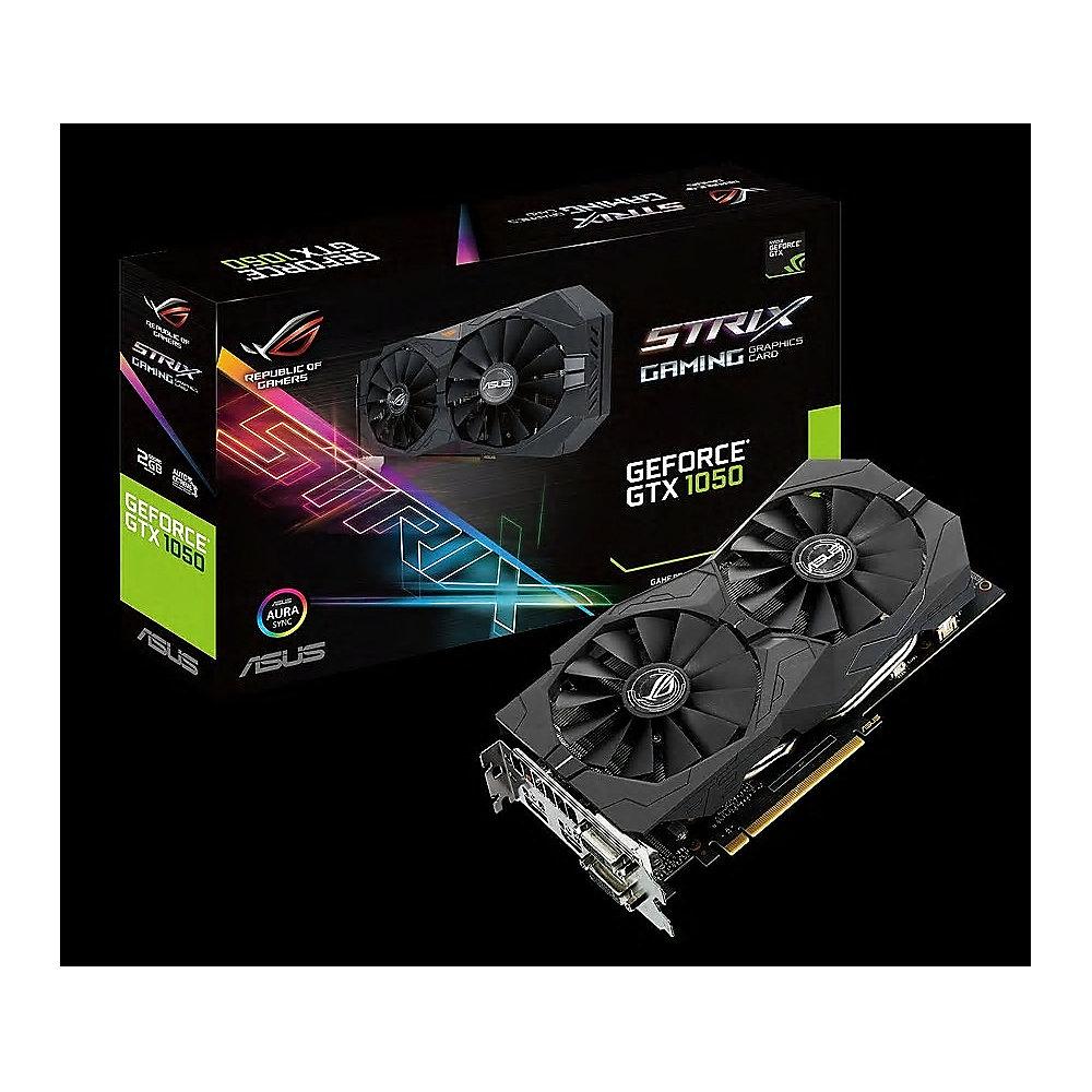 Asus GeForce GTX 1050 Strix ROG 2GB GDDR5 2xDVI/HDMI/DP Grafikkarte, Asus, GeForce, GTX, 1050, Strix, ROG, 2GB, GDDR5, 2xDVI/HDMI/DP, Grafikkarte