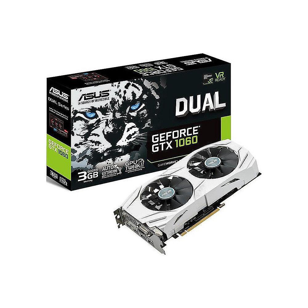 Asus GeForce GTX 1060 Dual 3GB GDDR5 Grafikkarte 2xDP/2xHDMI/DVI